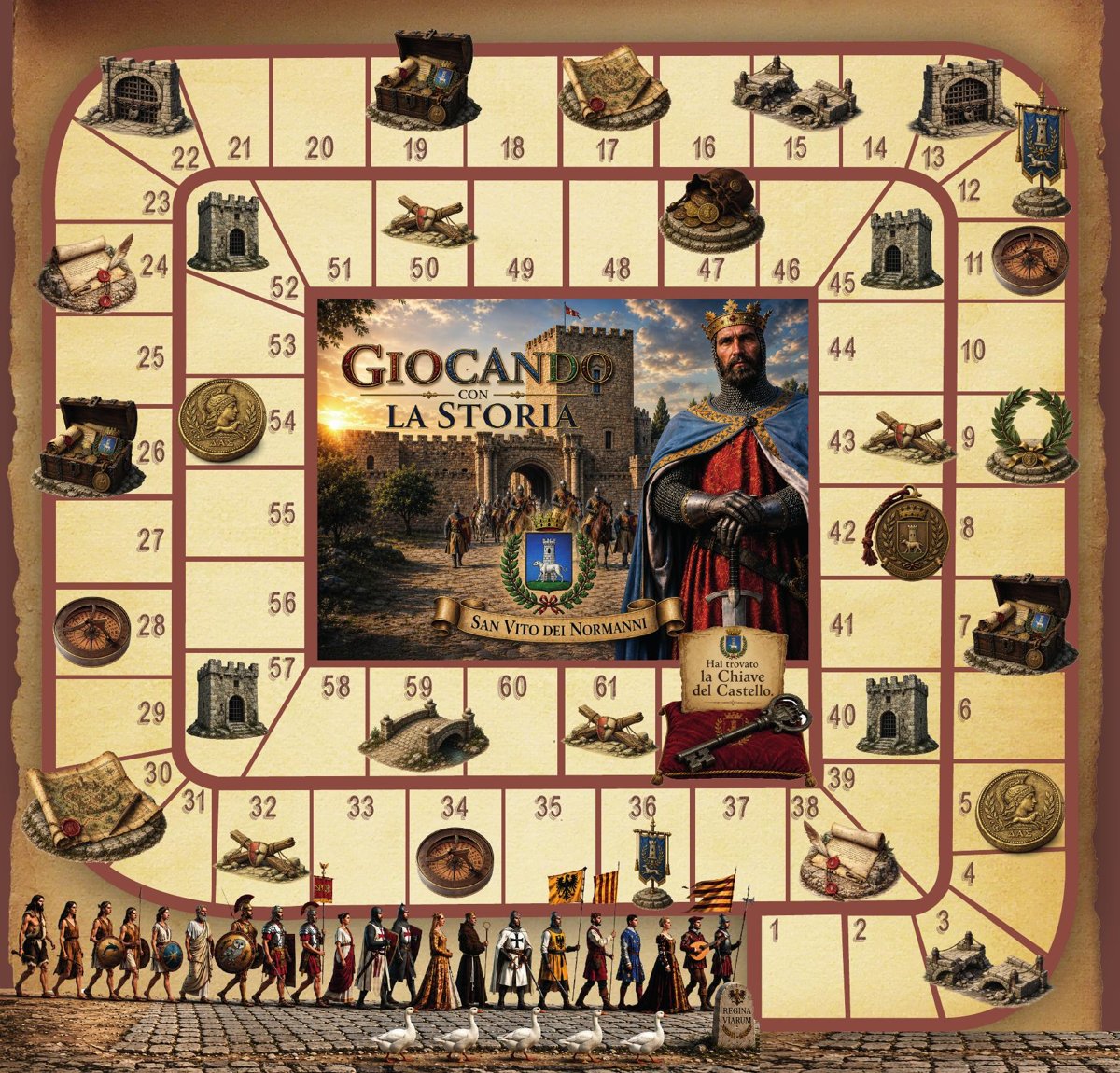 Il tabellone di Giocando con la Storia - San Vito dei Normanni